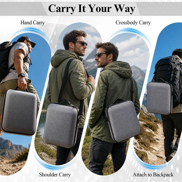 Alt view image 2 of 5 - Starlink Mini Case with Removable Shoulder Strap, Travel Storage Bag