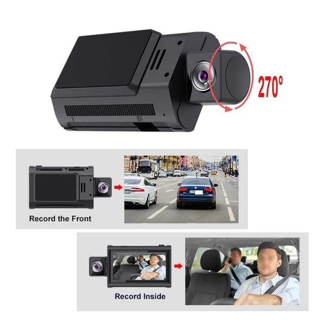 Alt view image 2 of 5 - 3 inch Touch Screen 4G LTE Dash Cam Dual Cameras for Front and Rear Full HD Car Camera with ADAS Remote Live-View Two-Way Talk GPS Navigator for Car DVR Android 10.0 OS 24/7 Parking Mode