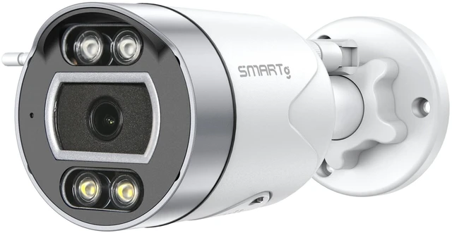 Main image of SMARTG Outdoor Bullet Camera,1080P HD, 100ft Night Vision, 2-Way Talk,2.4G Wi-Fi, 120 Viewing Angle, Micro SD Card, Cloud Storage, Siren Alarm, Compatible with Alexa, Works with Google Assistant