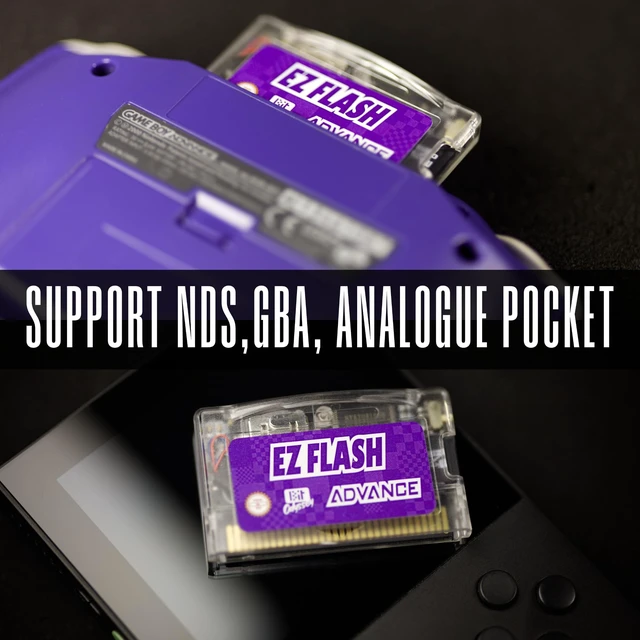 Alt view image 2 of 5 - EZ Flash AIR Advance. Retro-Themed Flash Cart for GBA + 32 GB SD Card Pre-Loaded with Games ^^ Collectors Packaging