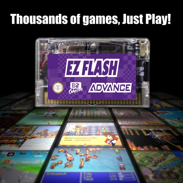 Alt view image 4 of 5 - EZ Flash AIR Advance. Retro-Themed Flash Cart for GBA + 32 GB SD Card Pre-Loaded with Games ^^ Collectors Packaging