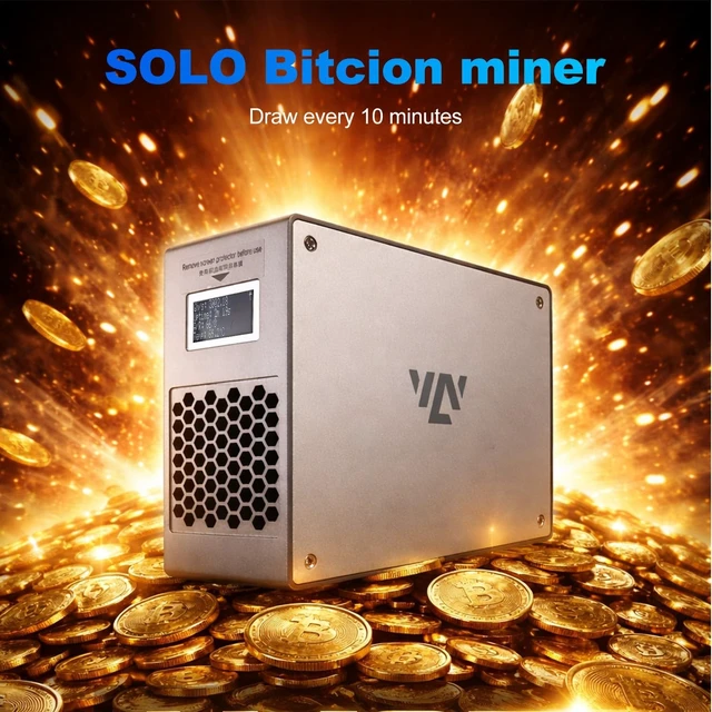 Alt view image 3 of 5 - Lucky Miner LV07Pro, 3TH/S BM1370 ASIC, Lottery Bitcoin Miner, SHA-256 Algorithm, Quiet Low-Noise Operation, Ideal for Home & Casual Lottery Mining with Included PSU