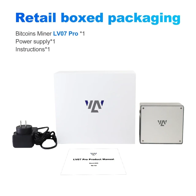 Alt view image 5 of 5 - Lucky Miner LV07Pro, 3TH/S BM1370 ASIC, Lottery Bitcoin Miner, SHA-256 Algorithm, Quiet Low-Noise Operation, Ideal for Home & Casual Lottery Mining with Included PSU