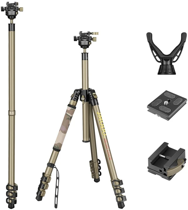 Main image of MD-25 Shooting Tripod, 61" Aluminum Camera Tripod with Bowl Head