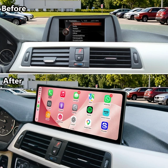 Alt view image 4 of 5 - NITEFLARE 12.3" Ultra-Thin Linux CarPlay Screen for BMW F30-F35 2012-2017