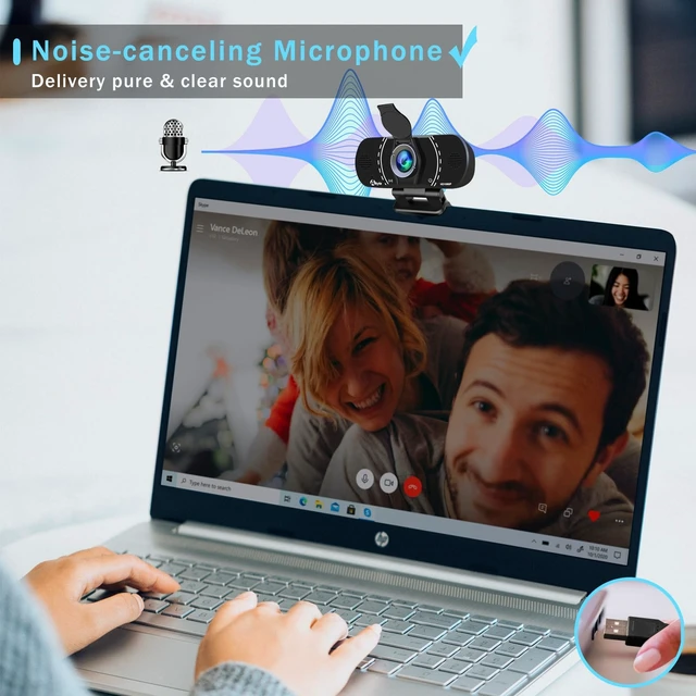 Alt view image 3 of 5 - Akyta Webcam for PC, 1080P Webcam with Microphone/Tripod/Privacy Cover/Wide Angle 110, Plug & Play USB Web Camera for Desktop Computer PC Laptop Mac Video Calling/Streaming/Zoom Conference