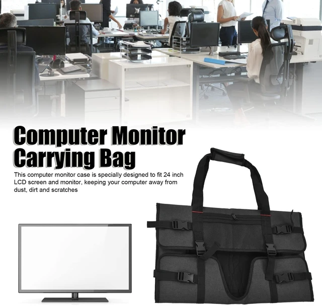 Alt view image 2 of 5 - 24in Portable Monitor Case, Protective Carrying Sleeve Monitor Travel Bag Lcd Screens Computer Peripherals Monitor Move Protect Case for Home Use