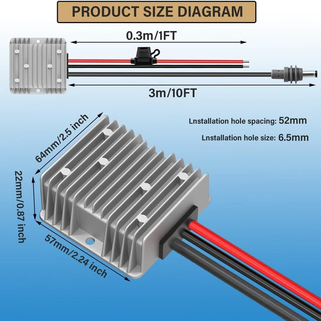 Alt view image 2 of 5 - Starlink Mini 12V Adapter,12/24V to 30V 3.5A Step Up Power Converter