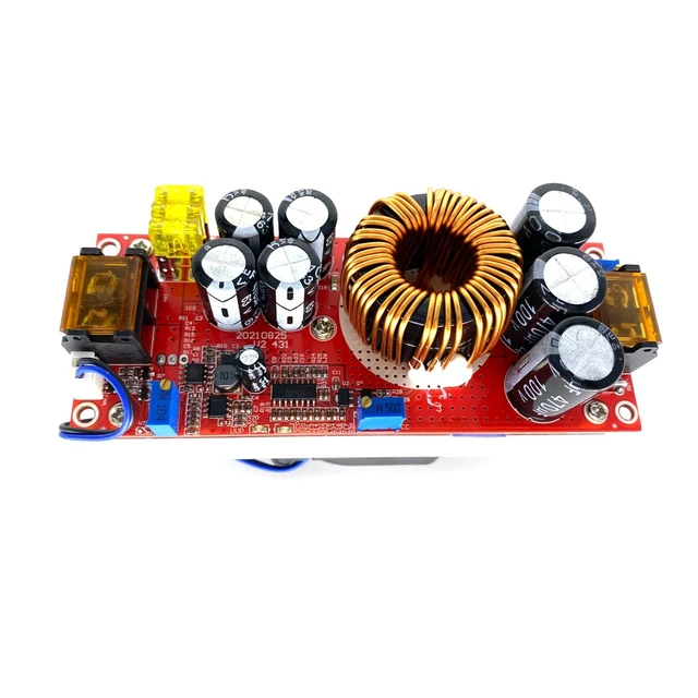 Alt view image 2 of 5 - 1800W 40A DC-DC 10-60V to 12-90V Step Up Boost Converter Current Power Supply Module +Fan