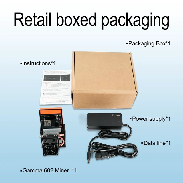 Alt view image 5 of 5 - Bitaxe Gamma 602 Bitcoin Miner, Open Source Solo BTC Mining Machine, 1.8TH/s SHA-256, BM1370 ASIC Chip, 2.4G WiFi, Home Crypto Miner, 35W Low Noice Bitcoin Miner