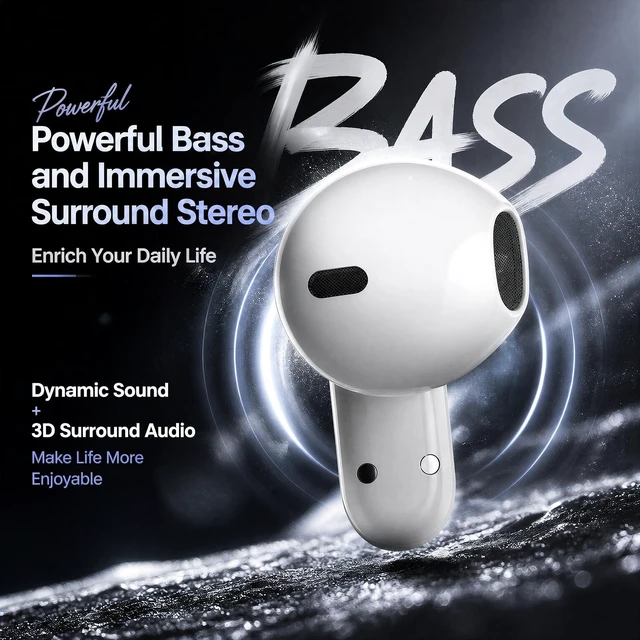 Alt view image 5 of 5 - SONIRD Bluetooth Headphones,Wireless Earbuds with Touch Screen,ENCTravel