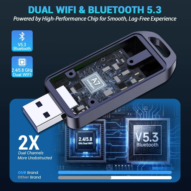 Alt view image 4 of 5 - 2026 Upgraded Wireless CarPlay Adapter for iPhone 6+ (iOS 10+) & 2016+ Car