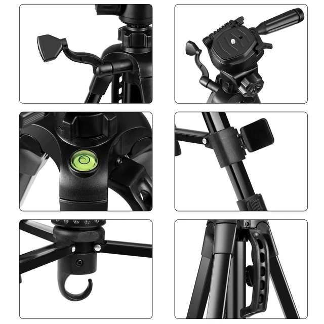 Alt view image 3 of 5 - 54 Lightweight Aluminum Tripod Stand for Cell Phone & Camera