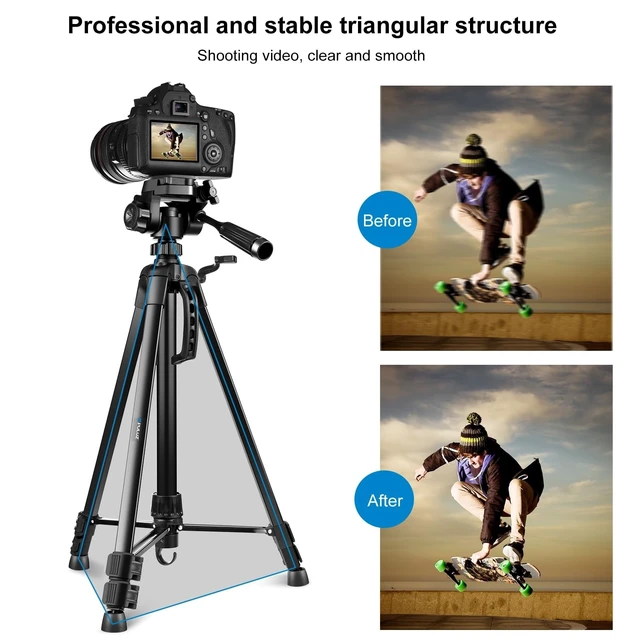 Alt view image 5 of 5 - 54 Lightweight Aluminum Tripod Stand for Cell Phone & Camera