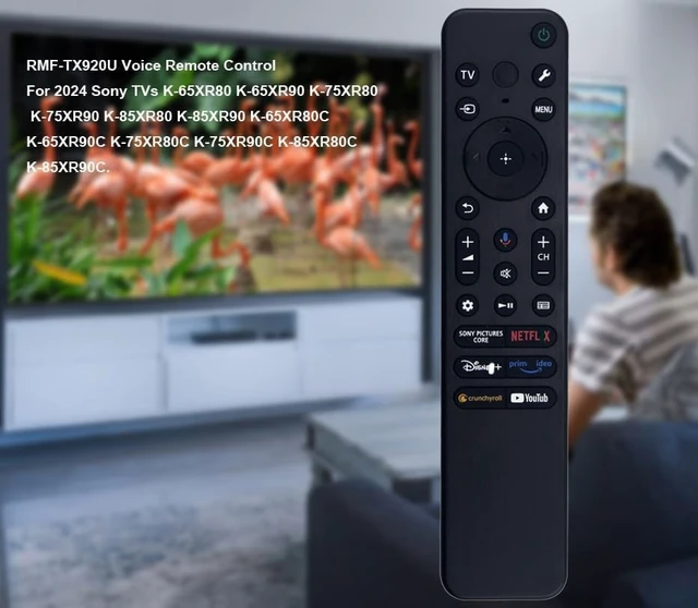 Alt view image 3 of 5 - RMF-TX920U Voice Remote for Sony Smart TV Remote Replacement (Backlight) for Sony Bravia 7 Bravia 8 Bravia 9 TVs 2024