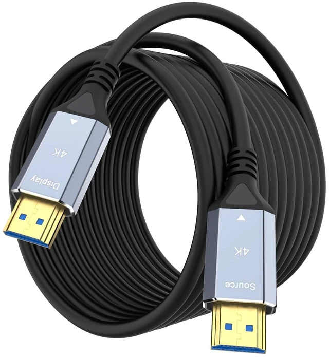 Main image of BOPLYBAY Fiber Optic HDMI Cable, Active Optical Cable (AOC) High Speed HDMI Cord for in-Wall Installation, Home Theater, Projector, TV and Gaming (4K@60Hz, 100, feet)