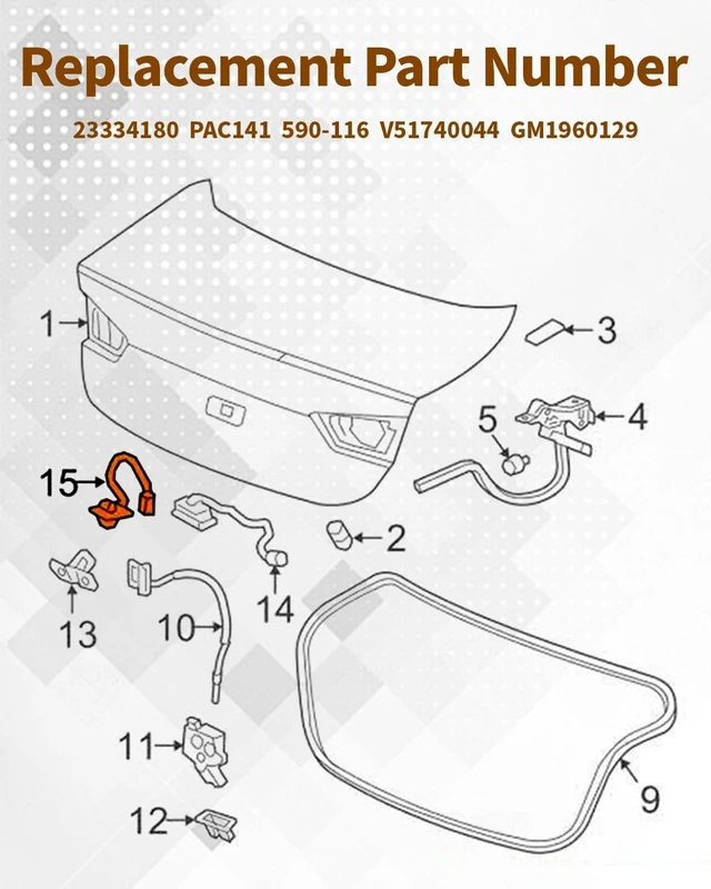 Alt view image 4 of 5 - JadeBeauty 23334180 Rear View Park Assist Camera Fit for Chevrolet Malibu 2016-2022 Malibu Hybrid 2016-2019