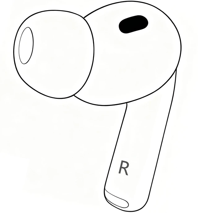 Main image of Siatron OEM Right Single Earbud for Pod Pro 3st Generation, Model A3063 A3064 3065, Genuine Right Earbud Only, Compatible with Original AirPods Pro 3 A3122 Charging Case