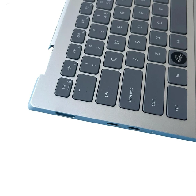 Alt view image 3 of 5 - New Replacement for Dell Inspiron 14 7420 7425 2-in-1 Laptop Palmrest Upper Case Backlit Keyboard Touchpad Assembly Part NDRPP 0NDRPP VG9M1 0VG9M1 05N0WD 5N0WD Silver
