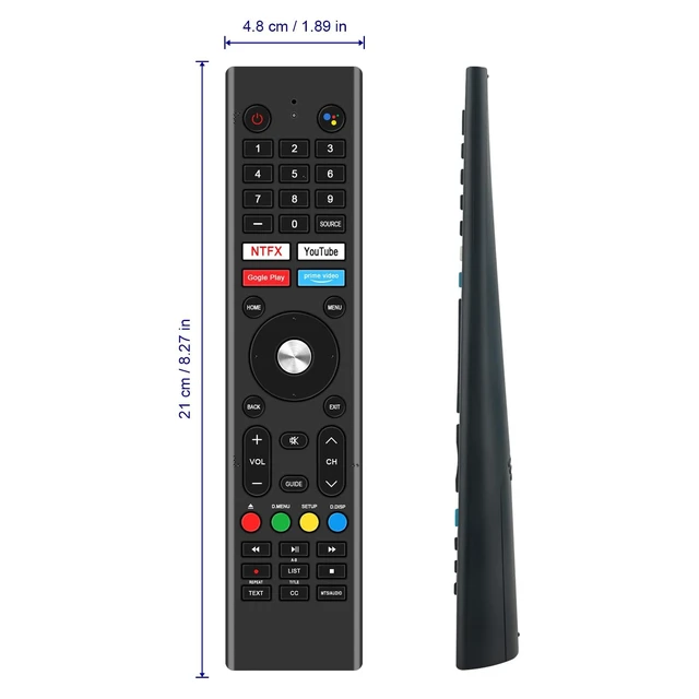 Alt view image 3 of 5 - Remote Control Replace fit for SYLVOX 24 Inch I 32 Inch TV 12 Volt Smart TV