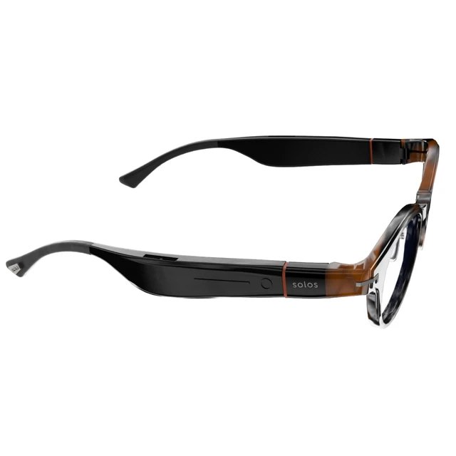 Alt view image 3 of 5 - SOLOS AI Smart Glasses ^^ AirGo A5 5th Gen ^^ Hydro 8 Shiny Havana ^^ Integrated ChatGPT for Travel and Real Time Translation ^^ Stereo Speakers ^^ Blue Light Blocker ^^ Compatible with iOS and Androi
