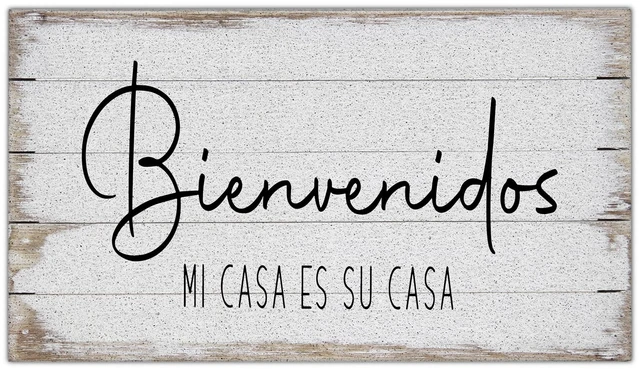 Main image of Nogrit Bienvenidos Mi Casa ES Su Casa Spanish Rustic Waterproof Door Mat Outdoor Entrance 17x30 Inch Non-Slip Doormat for Home Front Door Porch Outdoor Indoor Decorations,Housewarming Gifts