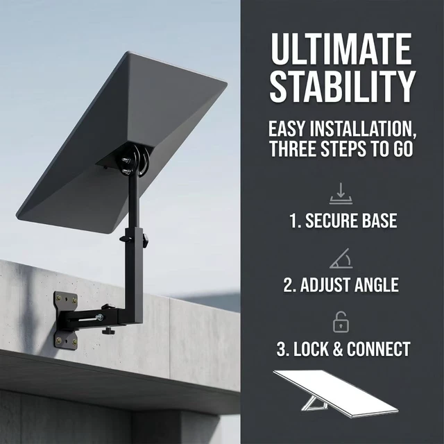 Alt view image 3 of 5 - Starlink Mount for Gen 3/V3, Standard Dish 4/4X Wall Mount for Starlink