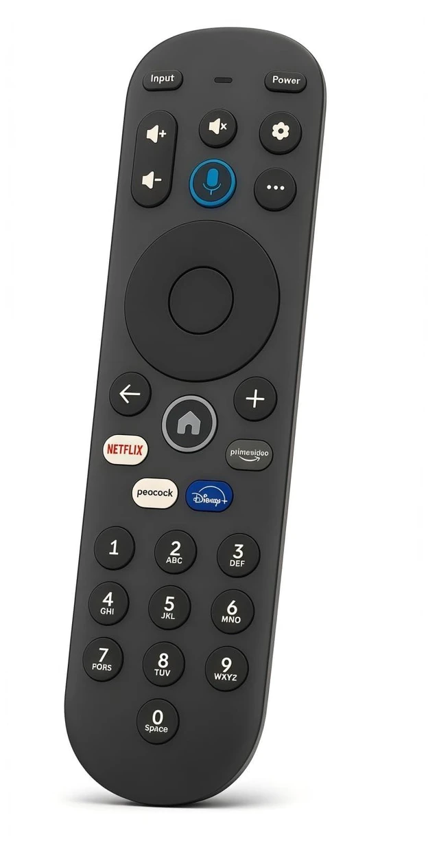 Main image of Voice Replacement Remote Control for Pioneer Xumo TV, Compatible with Element Hisense Smart TVs, CP-RC1NA-23 PN43-751-24U PN50-751-24U PN55-751-24U PN65-751-24U, Voice Search, 4 Shortcut Buttons