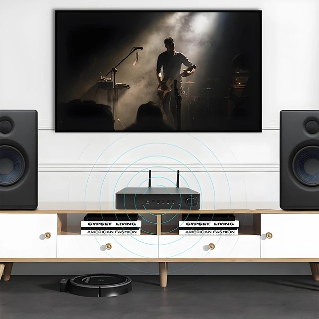 Alt view image 5 of 5 - ODISON WA80 PRO: Multi-Room Streaming Amplifier ^^ Compatible with AirPlay, Google Cast & Alexa ^^ 2x60W@4 with Subwoofer Output ^^ Works with Android, iOS Smartphones & Tablets (Black)