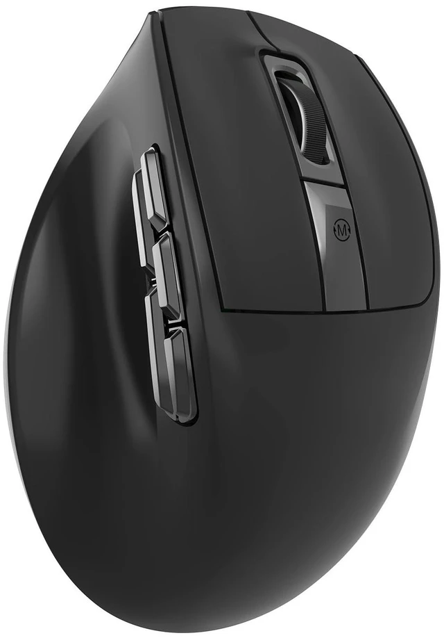 Main image of MEETION Ergonomic Wireless Mouse, 5 Side Buttons, Dual-Mode, Black