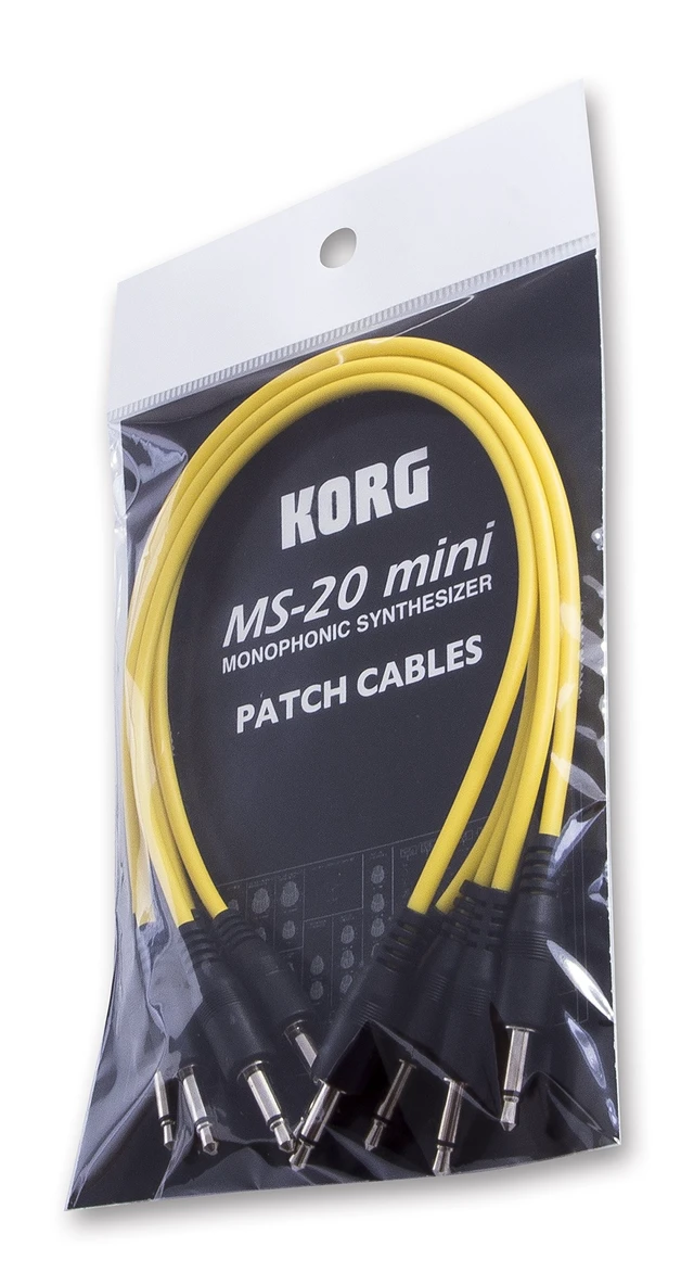 Alt view image 2 of 2 - KORG MS-CABLE-YL Patch Cable Set, Pack of 5, Yellow