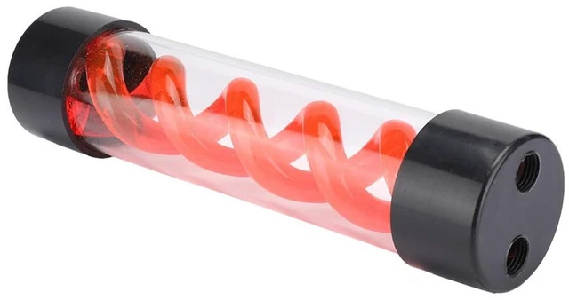 Main image of Water Cooling, 200mm Acrylic Transparent DIY Computer Water Cooling with G1/4 Thread, for PC Desktop Computer Cooler Accessory (Red)