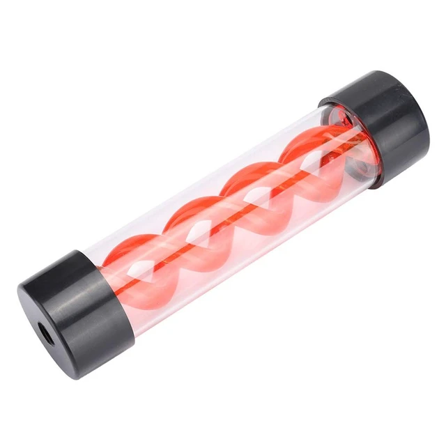 Alt view image 2 of 5 - Water Cooling, 200mm Acrylic Transparent DIY Computer Water Cooling with G1/4 Thread, for PC Desktop Computer Cooler Accessory (Red)