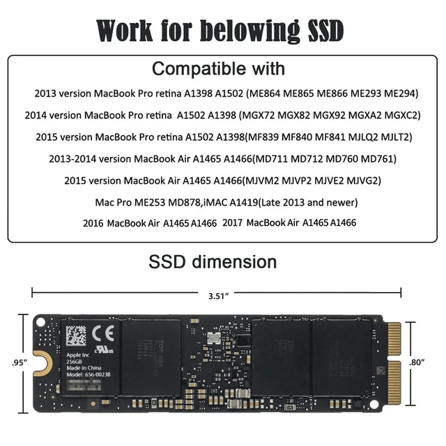 Alt view image 3 of 5 - Xiwai USB3.2 Type-C USB-C to 16+12Pin HDD Enclosure Mobile Box for MAC Air Pro 2013 2014 2015 2016 SSD Portable Case