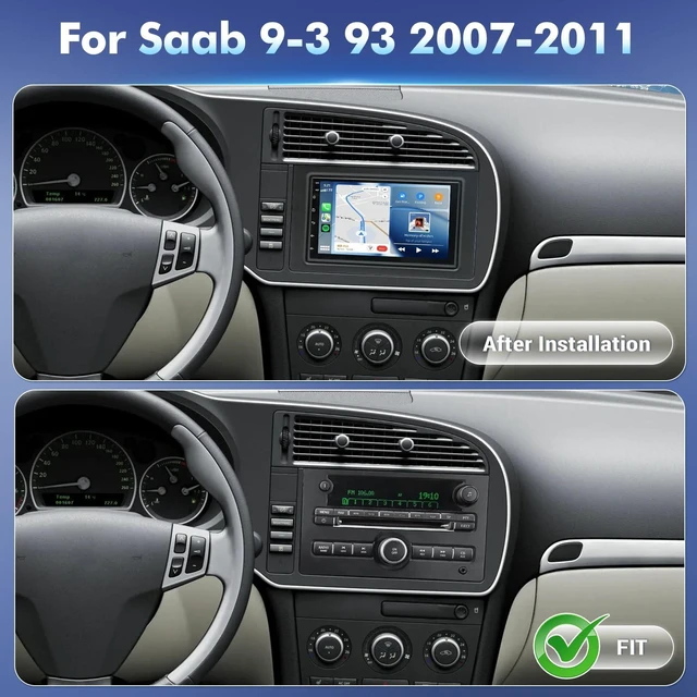 Alt view image 2 of 5 - 4Core+64G Android Car Radio for Saab 9-3 93 2007-2011