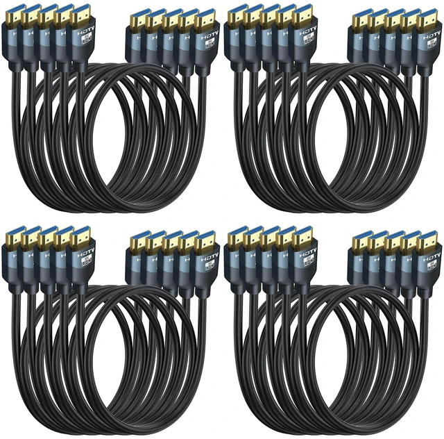 Main image of RyzzRooa 8K HDMI 2.1 Cable 3FT 20-Pack, Ultra High Speed 48Gbps