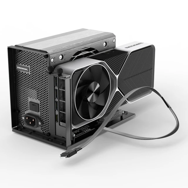 Main image of External PCIe 5.0 x4 128Gbps GPU Dock with 19.7in OCuLink Cable, OCuLink SFF-8612/8311 to PCIe x16, eGPU Enclosure for Laptops and Mini PCs, Compatible with AMD/NVIDIA/Intel Graphics Cards Seri