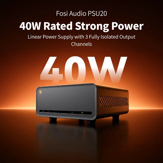 Alt view image 2 of 5 - Fosi Audio PSU20 Ultra Low Noise Linear Power Supply for Hi-Fi Audio