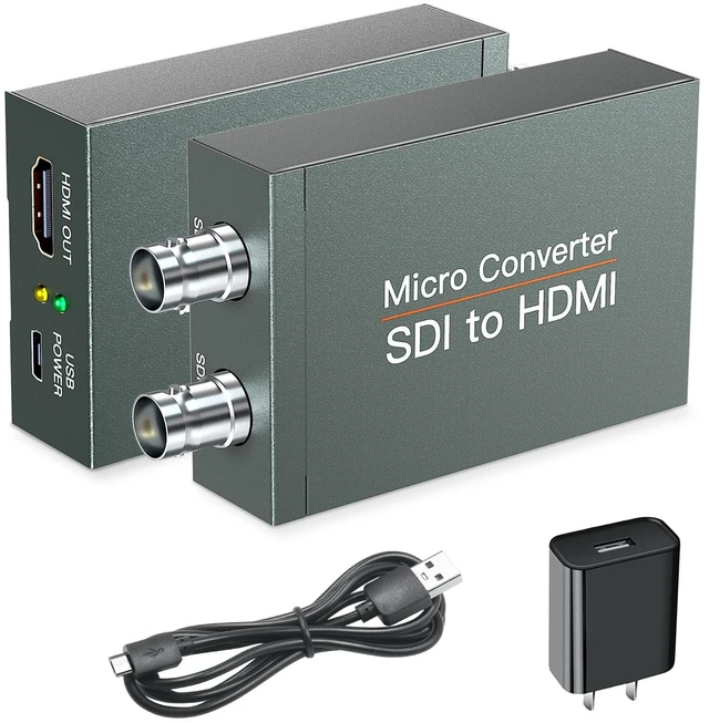 Main image of SHUITING SDI to HDMI Converter with SDI Loop Out, 1080p HD-SDI / 3G-SDI/SD-SDI to HDMI Video Audio Converter, BNC to HDMI Adapter for SDI Camera Monitor Projector