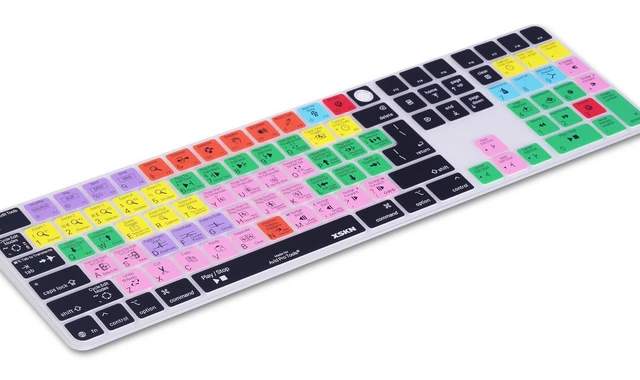 Alt view image 3 of 5 - XSKN Avid Pro Tools Shortcut Keyboard Cover for iMac M4 Magic Keyboard with Touch ID and Numeric Keypad A3119
