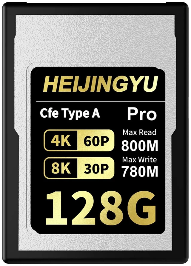 Main image of HEIJINGYU 256GB CFexpress Type A High Performance Memory Card Professional Grade, Up to 800MB/s Read Speed and 780MB/s Write Speed for 4K 120P, 8K 30P Recording for Sony Alpha & FX Cameras