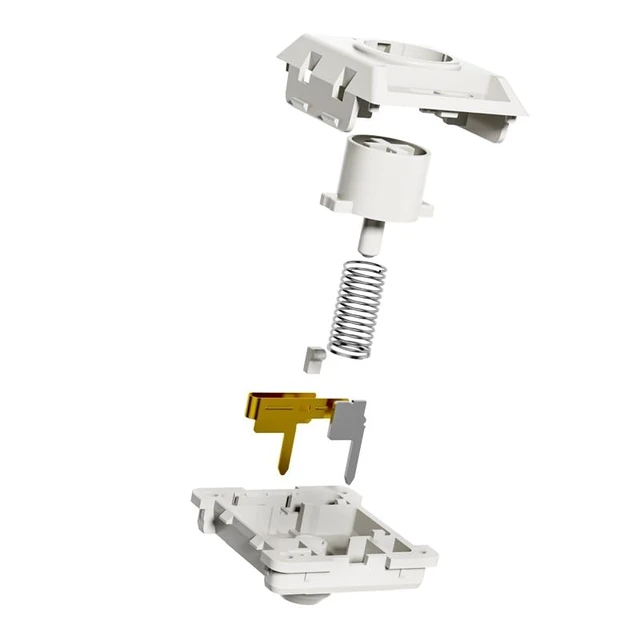 Alt view image 5 of 5 - Kailh Official Store White Rain Low Profile Switch Full POM Linear Silent, Elements Series, 3-Pin Choc V2 Compatible for Mechanical Keyboard (70PCS)