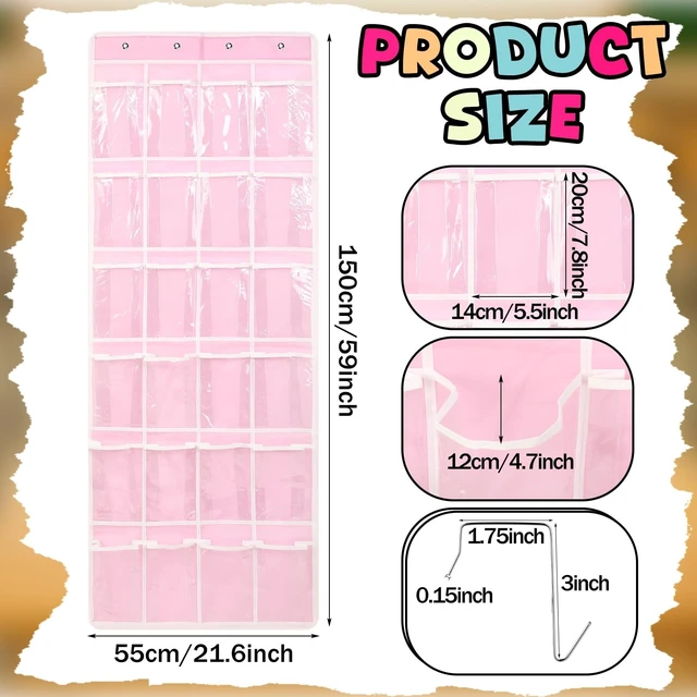 Alt view image 2 of 5 - Maasechs Classroom Headphone Storage Organizer with 24 Pockets,Pink