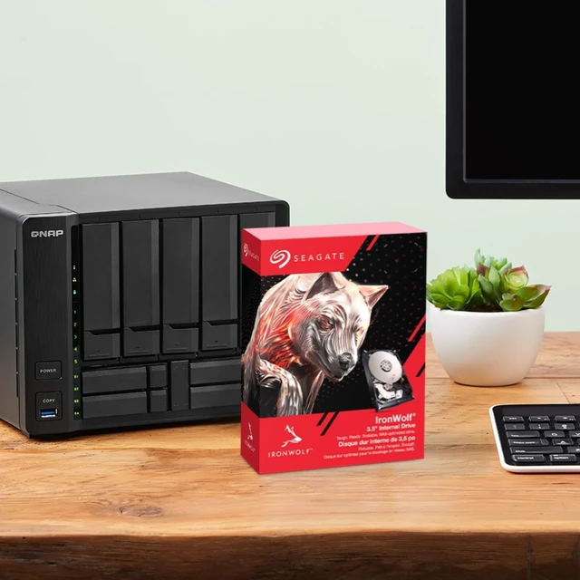 Alt view image 3 of 5 - Seagate IronWolf ST4000VN006 4 TB Hard Drive - 3.5" Internal - SATA (SATA/600) - Conventional Magnetic Recording (CMR) Method