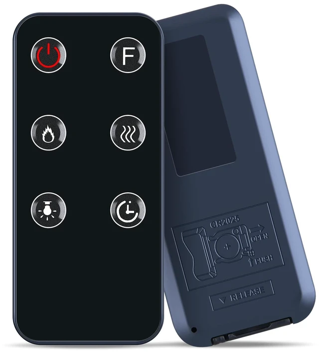 Main image of WDZP New Fireplace Replacement Remote Control fit for Anpuce 50 60 70 80 inch Ultra-Thin Electric Fireplace