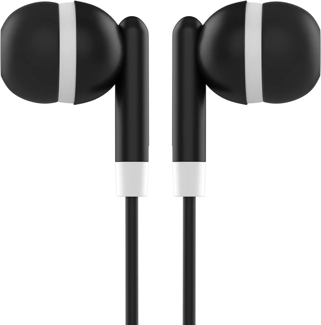 Alt view image 4 of 5 - Maeline Bulk Earbuds 50 Pack Stereo Headphones Ideal for K-12-College Classrooms, Library, Travel, Gym, Museum, 3.5mm Plug, Tangle-Free Wired Earbuds for Phone, Tablet, Computer, Laptop