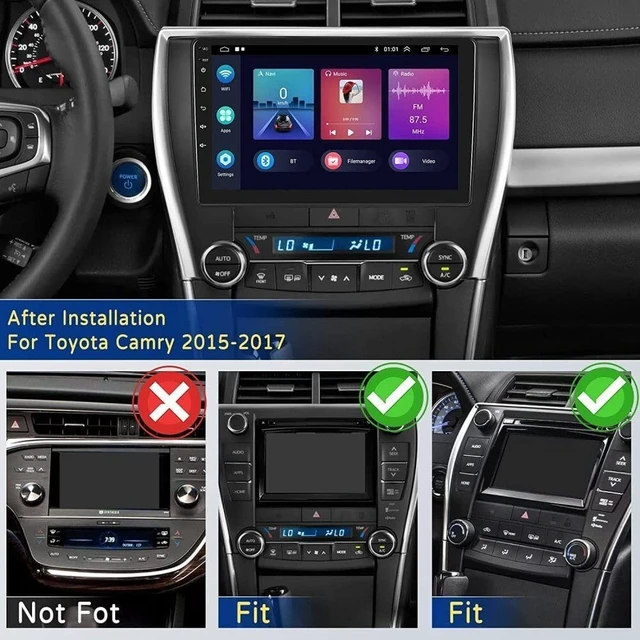 Alt view image 2 of 5 - EWLSAC Android 13.0 Double Din Car Stereo Radio Player for Toyot-a Camry 2015-2017 10 Inch HD Touch Screen Car Audio Receiver with GPS Navigation Bluetooth Head Unit Supports Backup Camera(2G+32G)