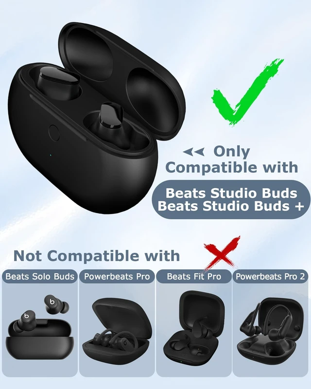 Alt view image 2 of 5 - XCZNAGS Charging Case Replacement for Studio Buds & Studio Buds+: 660mAh Earbuds Charger Case with Bluetooth Sync Button & USB-C Cable