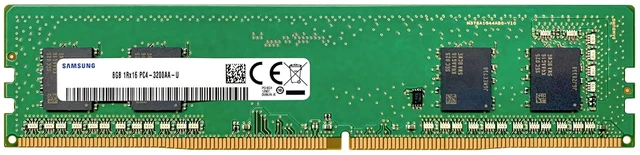 Main image of Samsung 8GB DDR4 3200MHz PC4-25600 (PC4-3200AA) CL22 UDIMM 1Rx16 Single Rank 1.2V Non-ECC DIMM 288-Pin Desktop PC RAM Memory