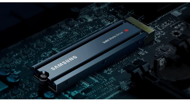 Alt view image 2 of 5 - SAMSUNG 980 PRO SSD with Heatsink 1TB PCIe Gen 4 NVMe M.2 Internal Solid State Drive, Heat Control, Max Speed, PS5 Compatible, MZ-V8P1T0CW